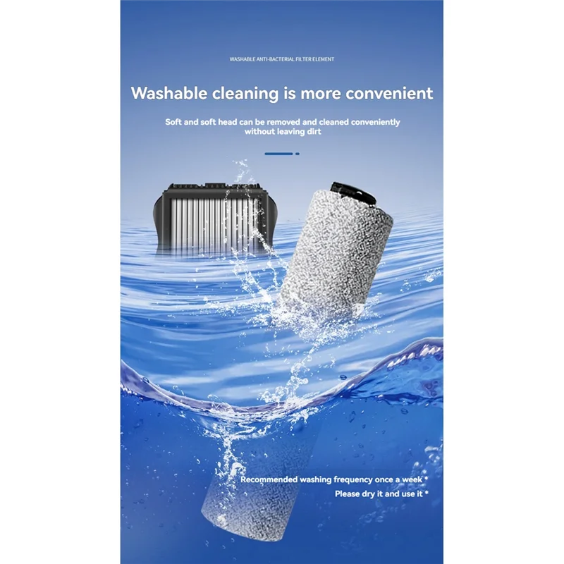 A75X العلوي فرشاة الأسطوانة وفلتر استبدال ل Tineco 1.0 اللاسلكي الرطب الجاف فراغ الطابق الغسيل الأنظف أجزاء