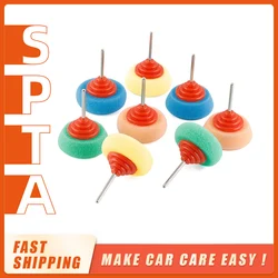 SPTA Mini Polishing Sponge 2 Inch Buffing Wheel For Car Hub Steel Rim Burnishing Pack Automobile Foam