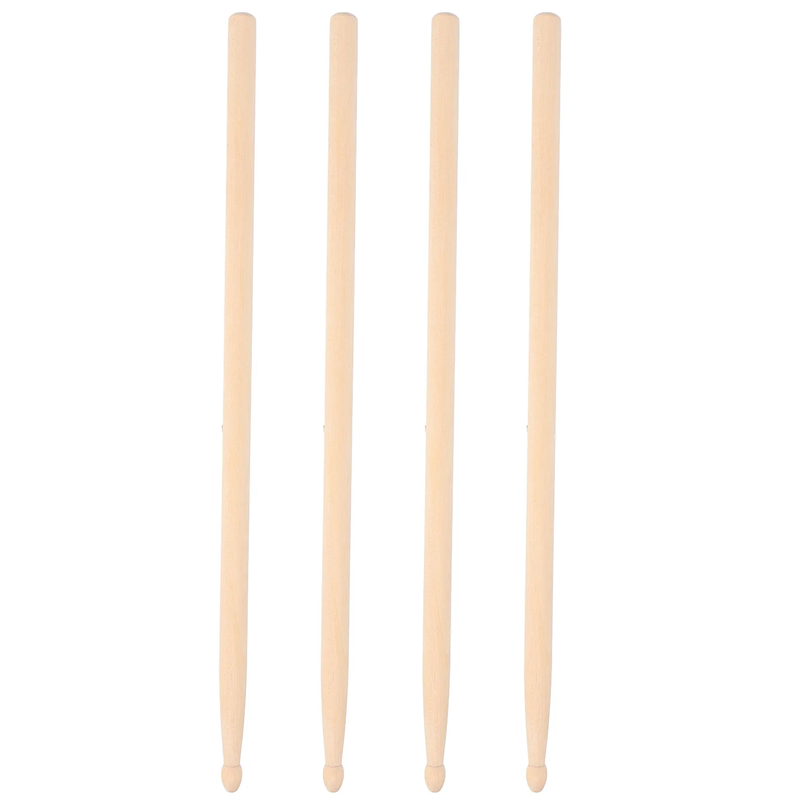 

2 Pairs 5A Wooden Drumsticks Bass Mallet Smooth Surface Comfortable Grip Standard Size Replacement Sticks Percussion Tool