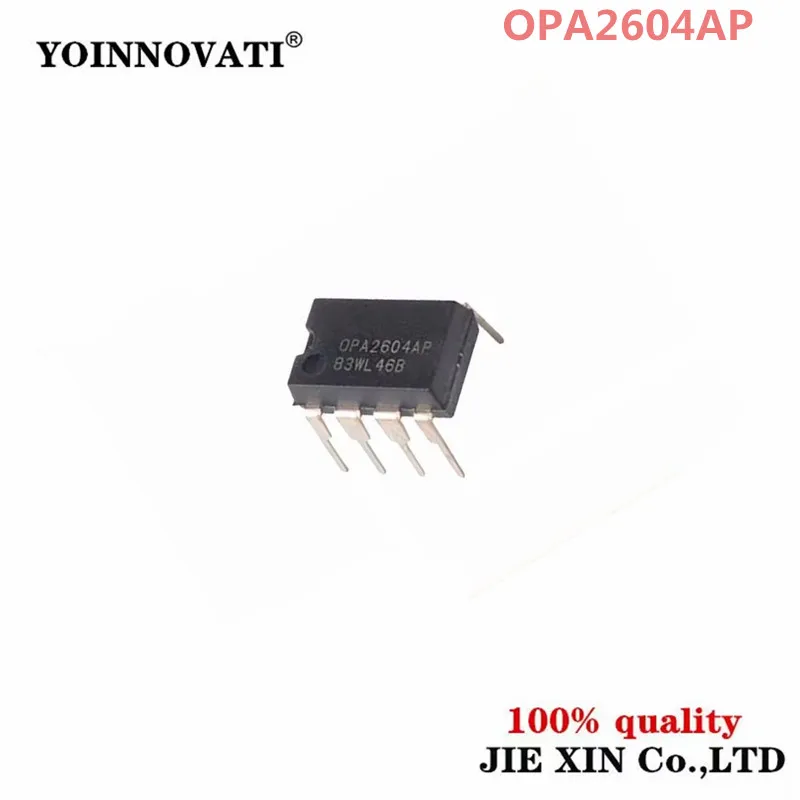 5PCS OPA2604AP OPA2604A DIP8 DIP OPA2604 Dual FET-Input, Low Distortion OPERATIONAL AMPLIFIER new original