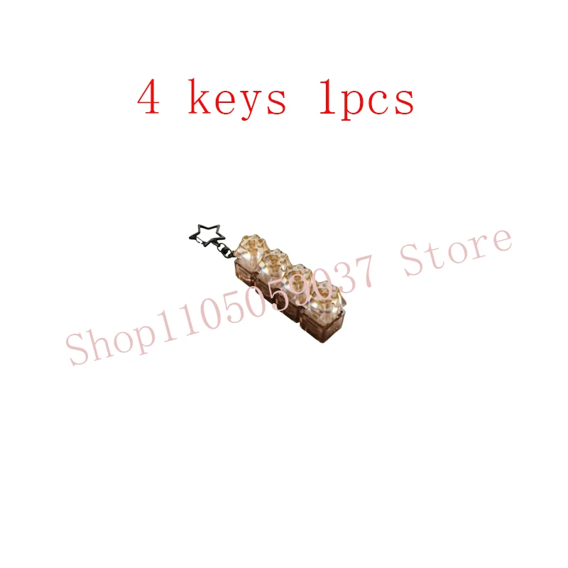 Crystal Cat Claw 4 Keyboard Clicker LED Stress Relieving Sensory Toy Adult and Children's Keyboard Stress Relieving Tool