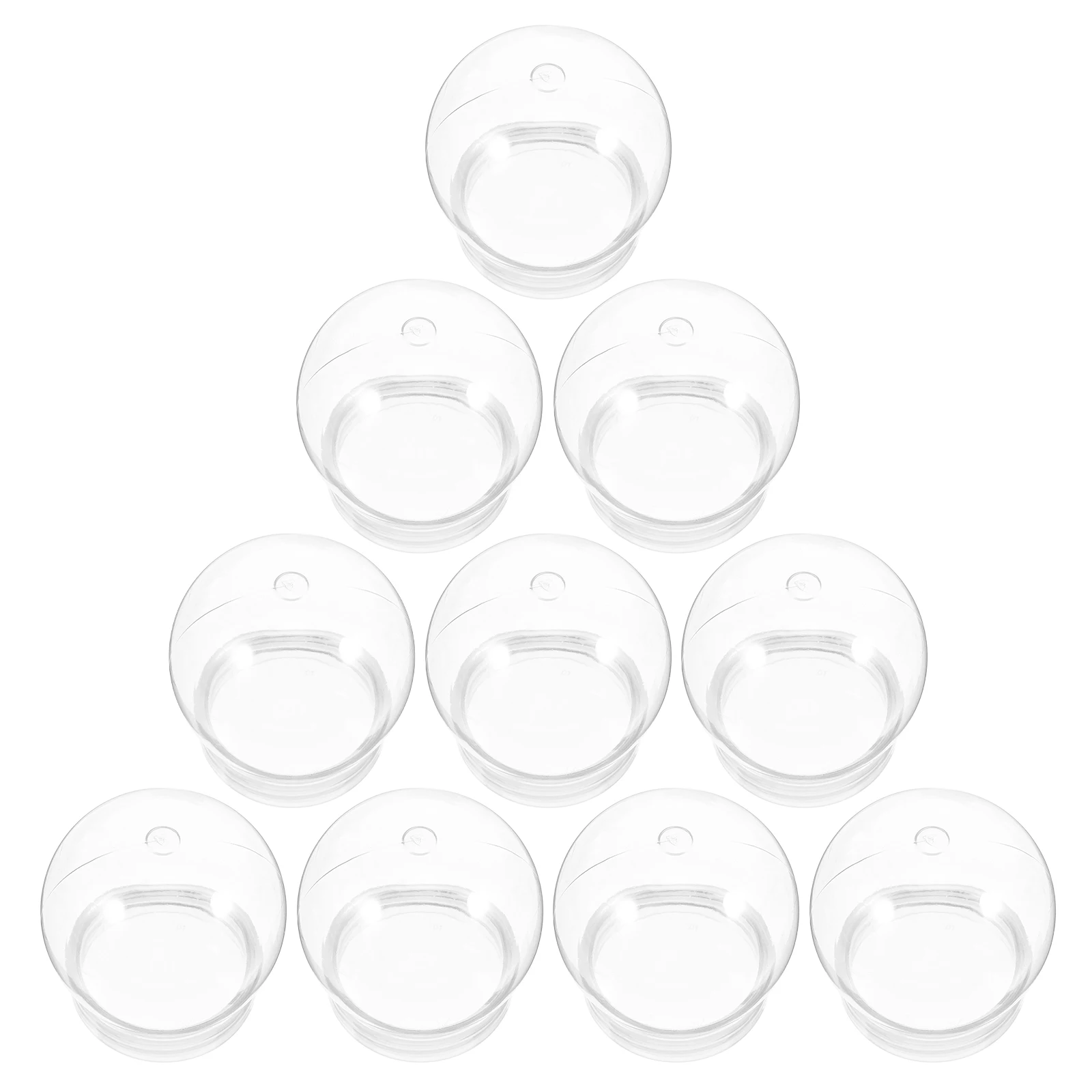 

10pcs Clear Ball Crafts Making Water Shape For Crafts Christmas Diy Making Snow Globe Decor Diy Snow Globe Supplies