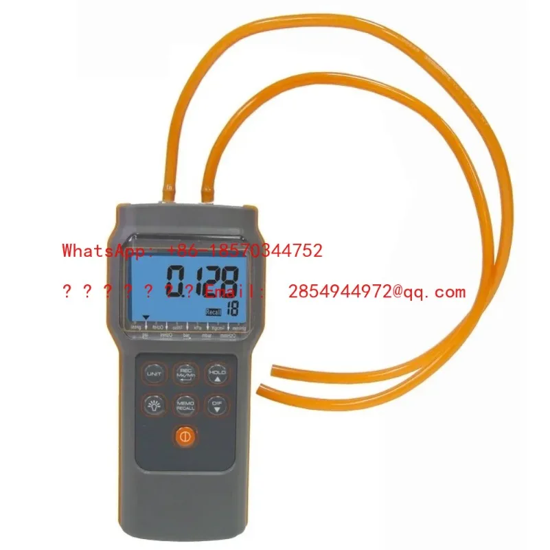 L Digital Differential Pressure Gauge 15PSI Air Conditioning Pipeline Pressure Tester AZ82152