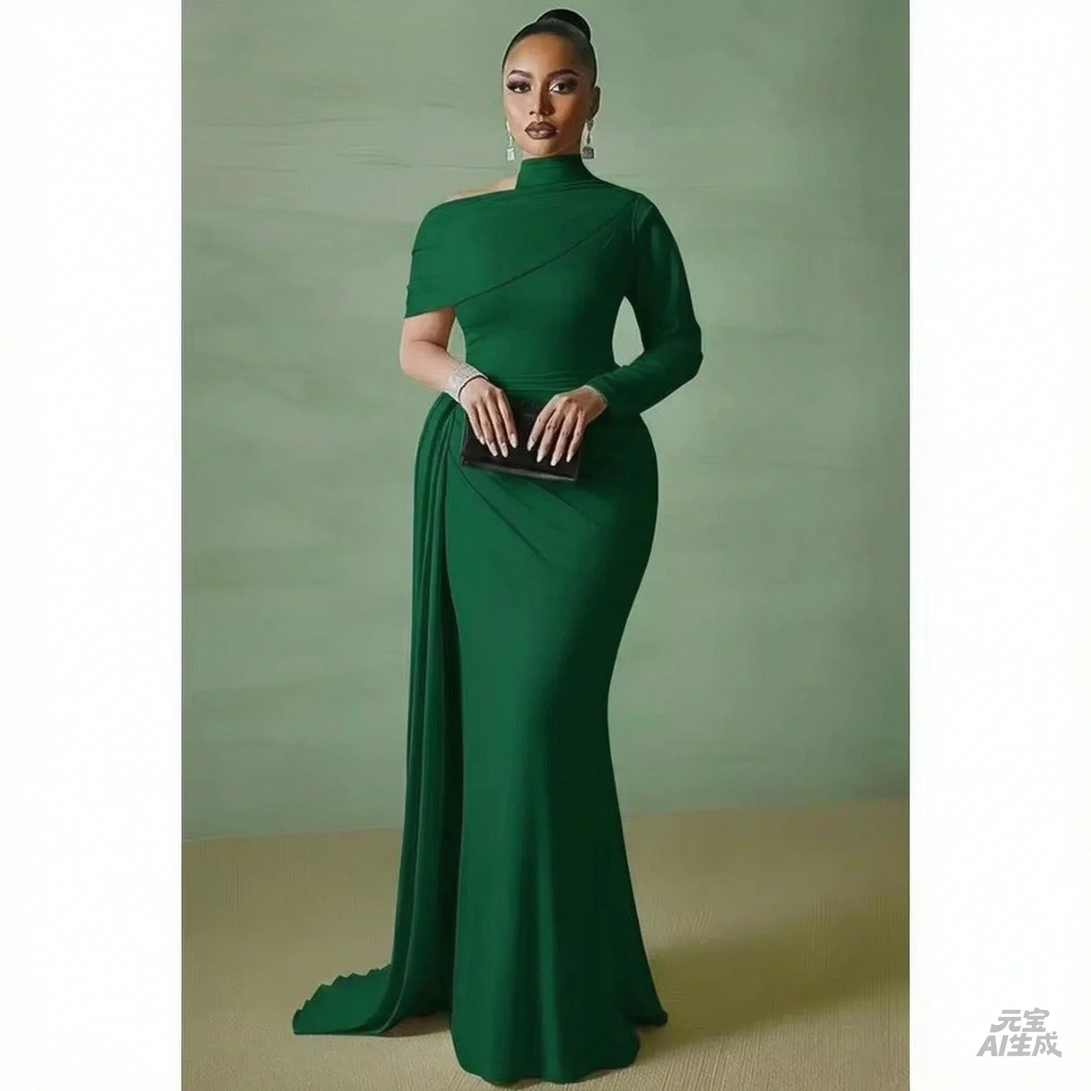 Mermaid Sheath Evening Dresses for WomenOff Shoulder Empire Waist Formal Party Dress Floor Length Wedding Guest Gowns Customize