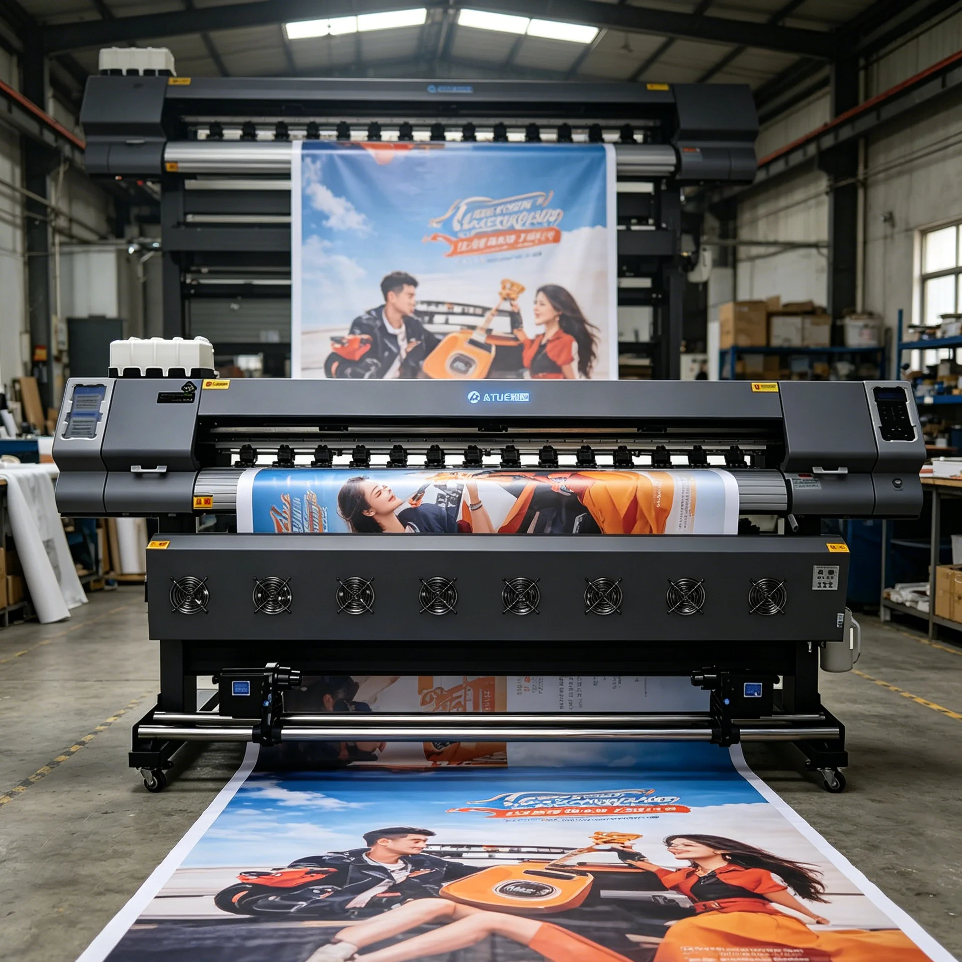 1.85m High Speed Inkjet Printer Printing Machine Plotter Printer Dual Head Machine Frame 5192Pro Sublimation Printer