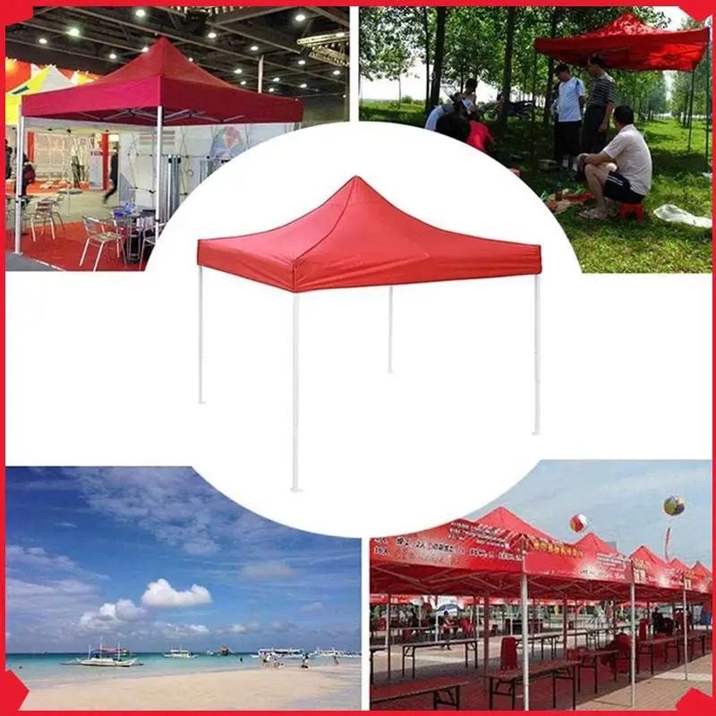 

B17B 3Pcs 2X2M Canopy Top Cover Replacement Four-Corner Tent Cloth Foldable Rainproof Patio Pavilion Replacement Blue
