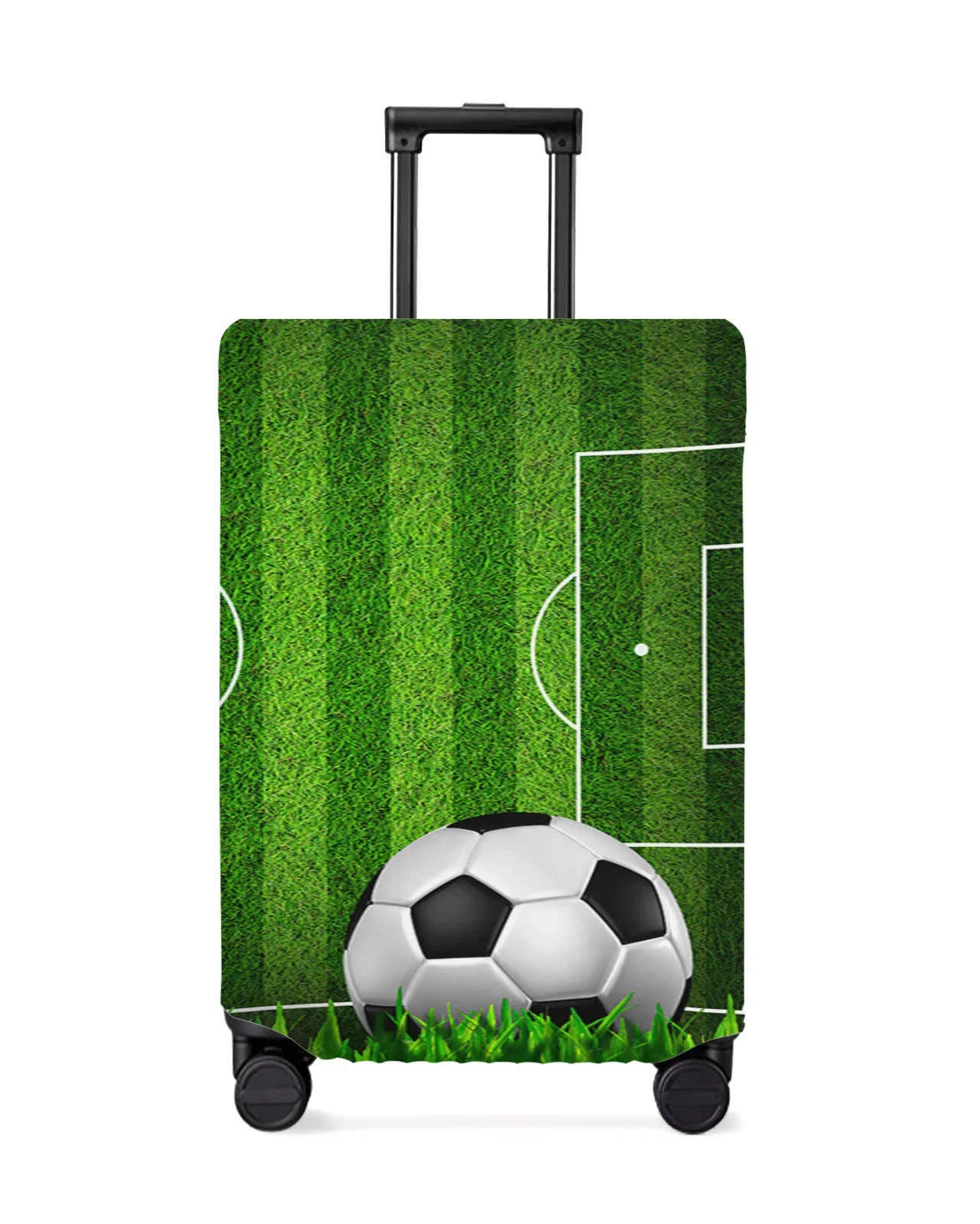 Soccer Football Game Gymnasium Green Luggage Protective Cover Travel Accessories Suitcase Elastic Dust Case Protect Sleeve