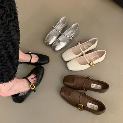 Women Cute Ballerina Flats Lady Slipony Vintage Kawaii Mocasine Loafers Girl Soft Ballerinas Brand Mary Jane Shoes Female Mujer