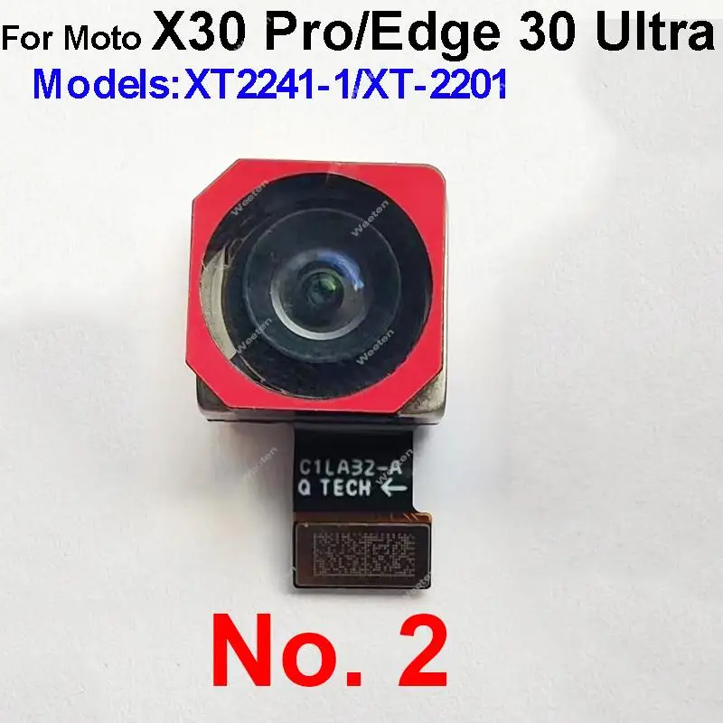 Rear Main Camera For Motorola MOTO X30 Pro Edge 30 Ultra XT2241-1 XT-2201 Small Front Back Big Camera Module Repair Parts