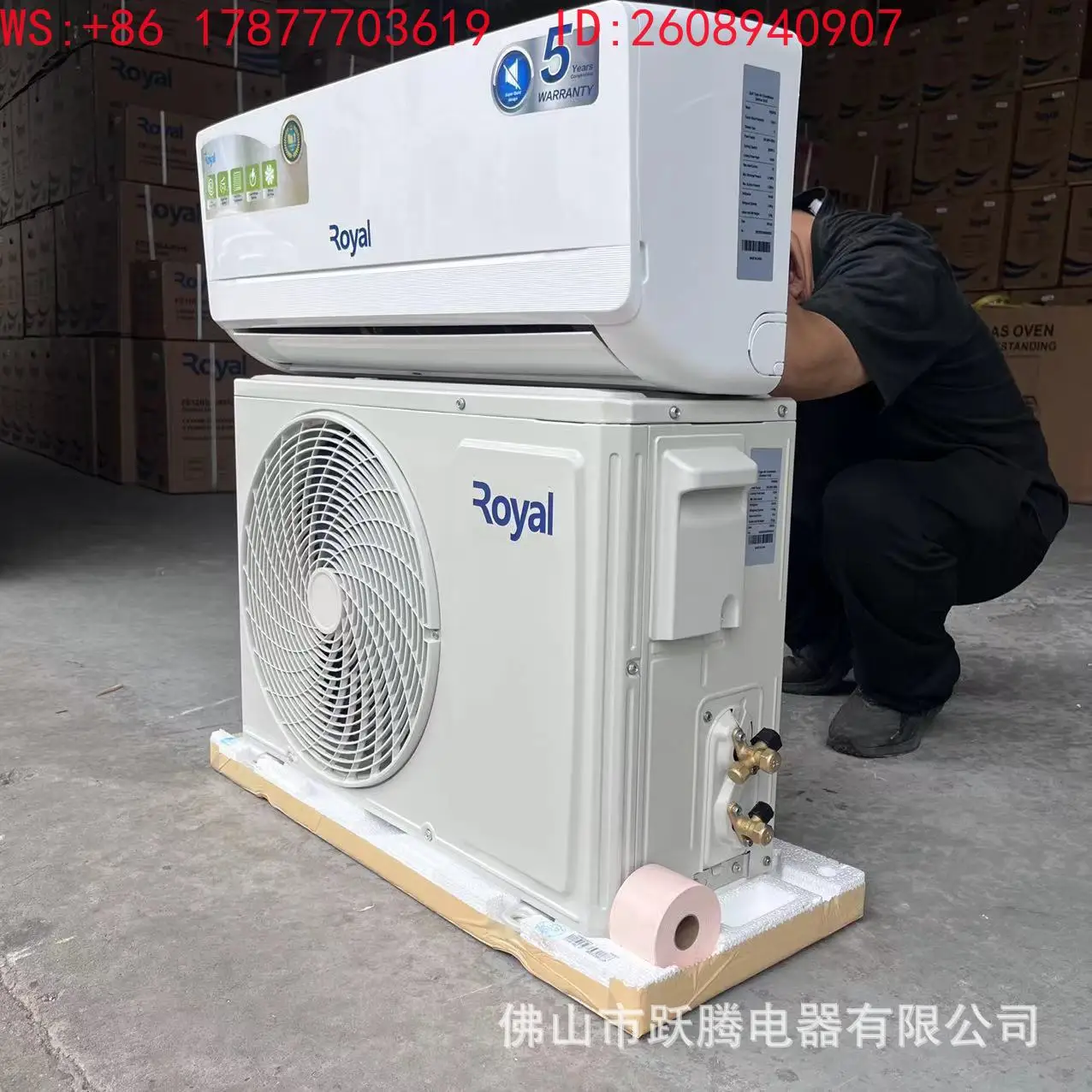 Export English version 1hp 1.5hp 2hp fixed frequency variable frequency split air conditioner