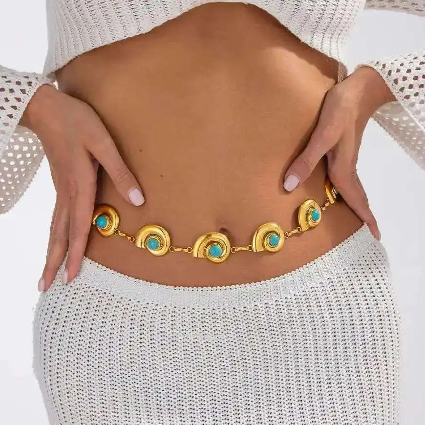 

Ingemark 3 Styles Summer Beach Bohemian Jeans Dress Waist Chain for Women Vintage Trendy Sexy Bikini Belt Chain Charm Jewelry