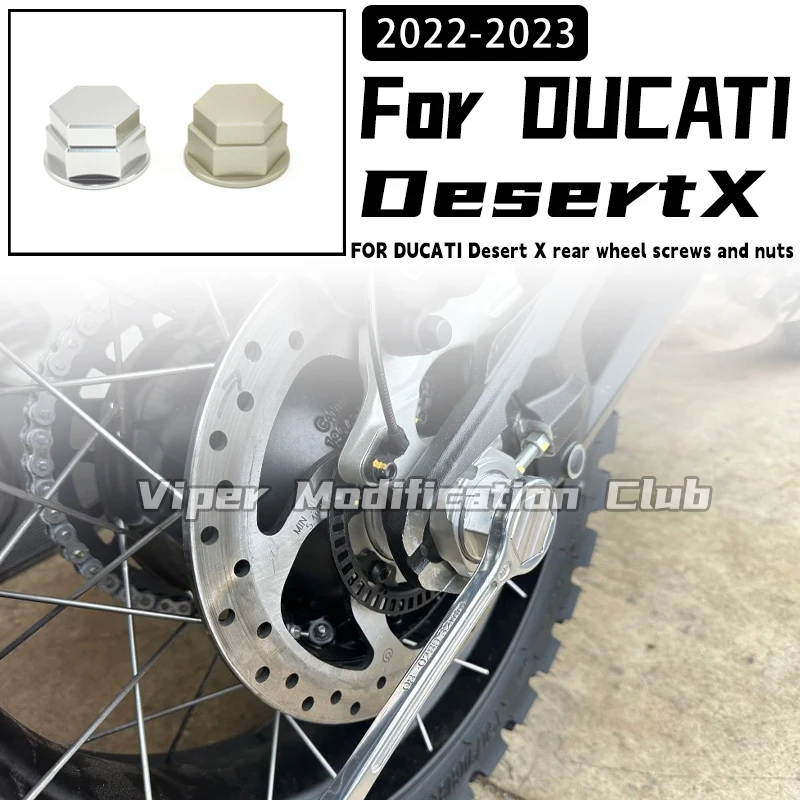 FOR DUCATI DesertX DesertX Modified rear wheel screws and nuts hex nuts 2022 2023 2024