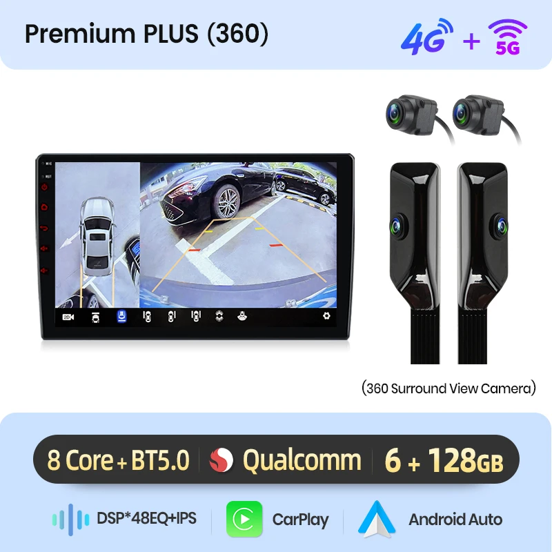Draadloze CarPlay voor Apple Android Auto Radio GPS voor Nissan NV200 2009 2010 2011-2016 Multimedia RDS 4G WIFI 360 Camera - afbeelding 1
