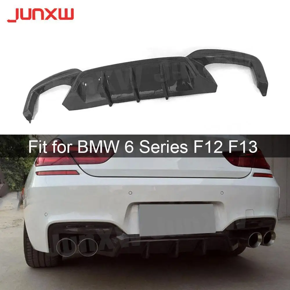 

Carbon Fiber Rear Diffuser Fit for BMW 6 Series F06 F12 F13 640i 650i M tech Sport M6 Rear Bumper 2012 - 2016 FRP Bumper Guard