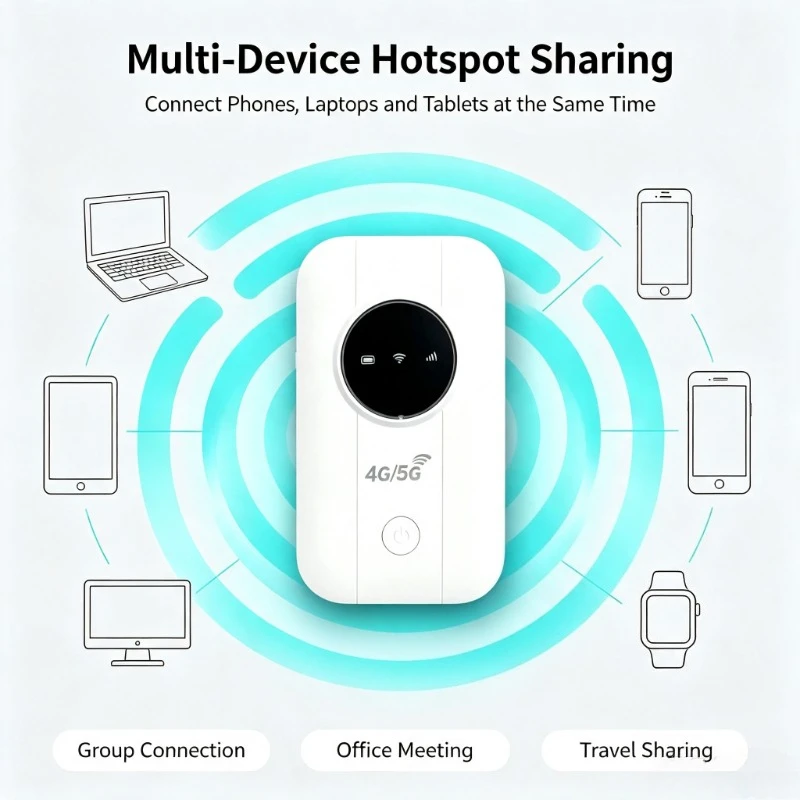 Compact Travel Network Router 4/5G 300Mbps USB Powered For Outdoor Temporary Networking Needs