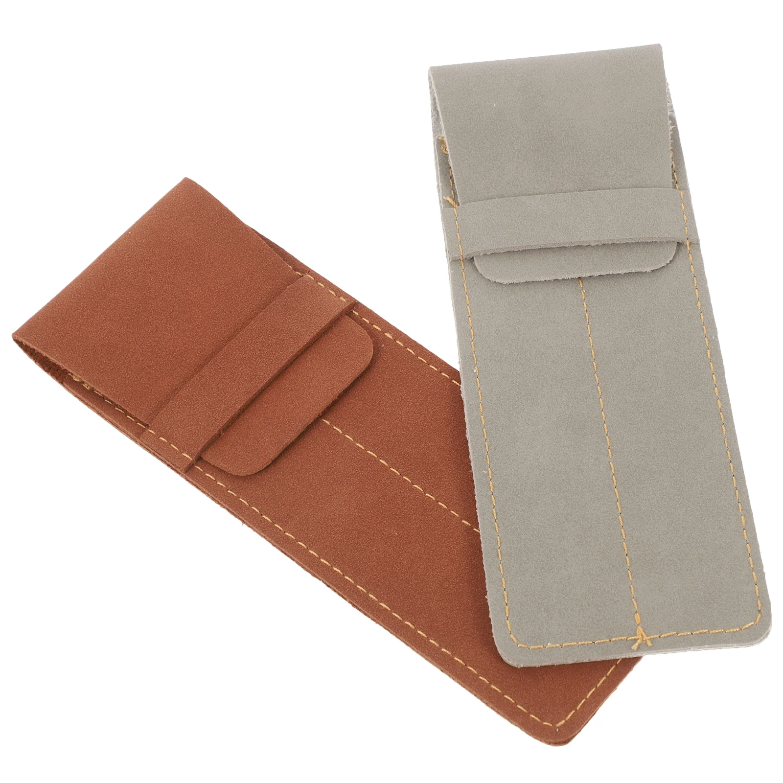 

2 Pcs Pen Case Fountain Cup Holder Expander for Car Pens Ball Point Ballpoint Sleeve Two Pouch Bag