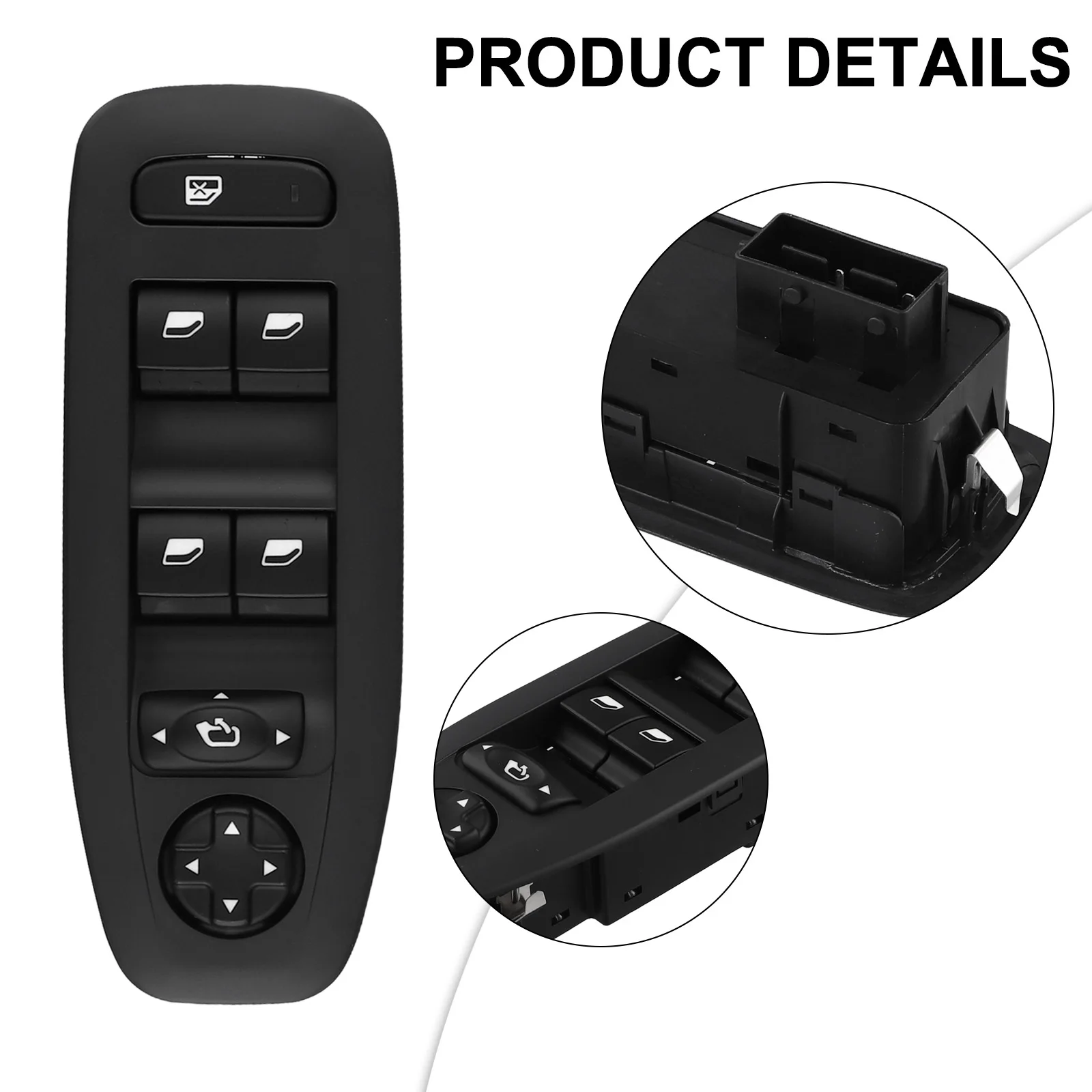 Easy To Use Electric Front Window Switch Automotive Glass Lift Switch Direct Replacement Easy To Install Efficient Operation