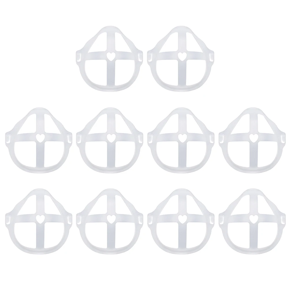 

10 Pcs Mask Bracket Holder Face Support Bracket PE Material Reusable Recyclable Lightweight St Protective