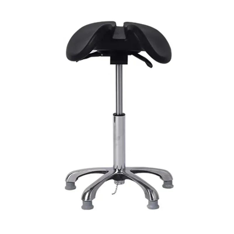 High Quality Black PU Foam Adjustable Anttic Laboratory Ergonomics Chair Stool