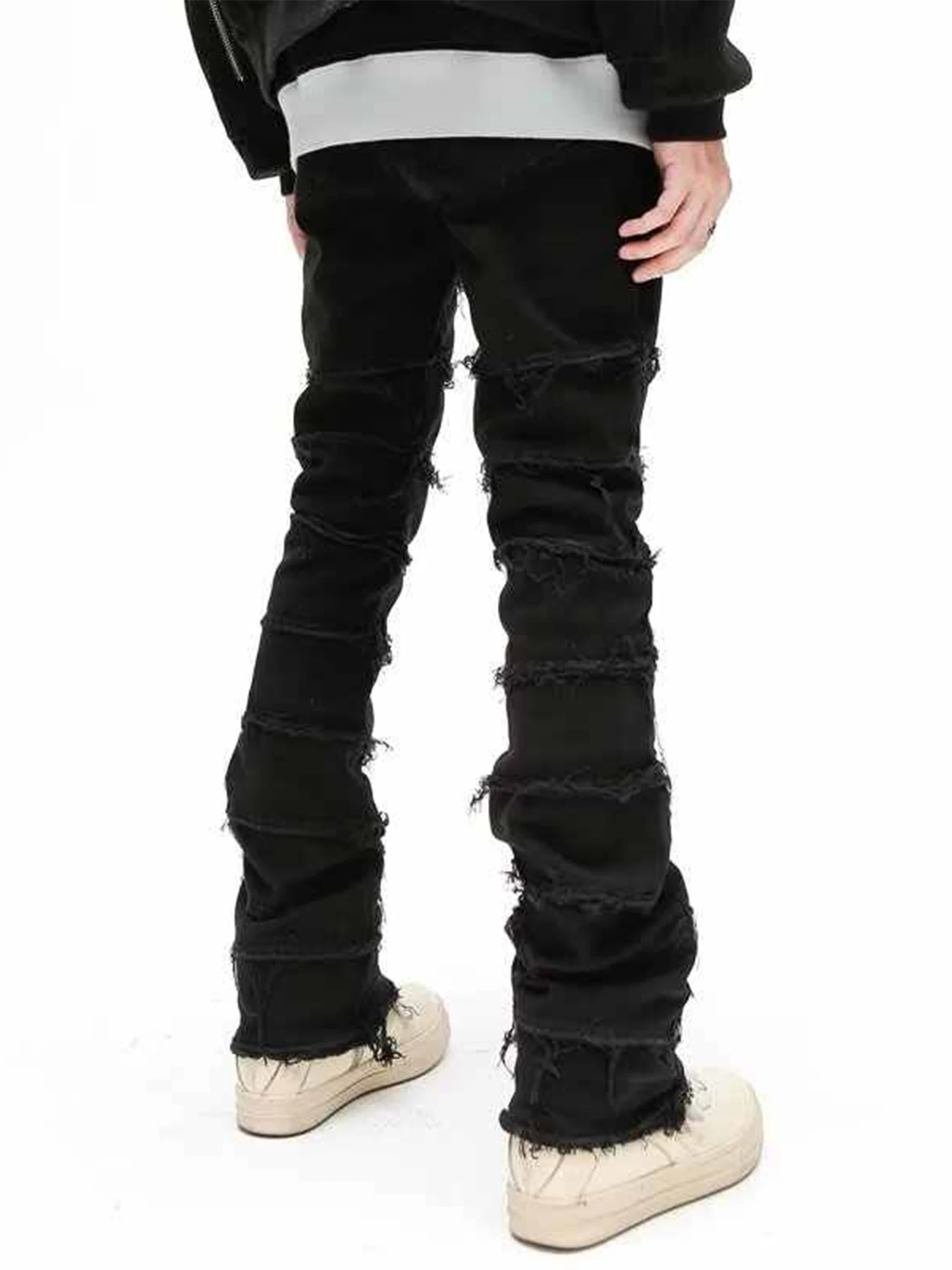 Jean évasé gothique noir Y2k pour femmes, Style japonais des années 2000, Streetwear, pantalon en Jean pour petit ami, Vintage, Harajuku, vêtements en Denim