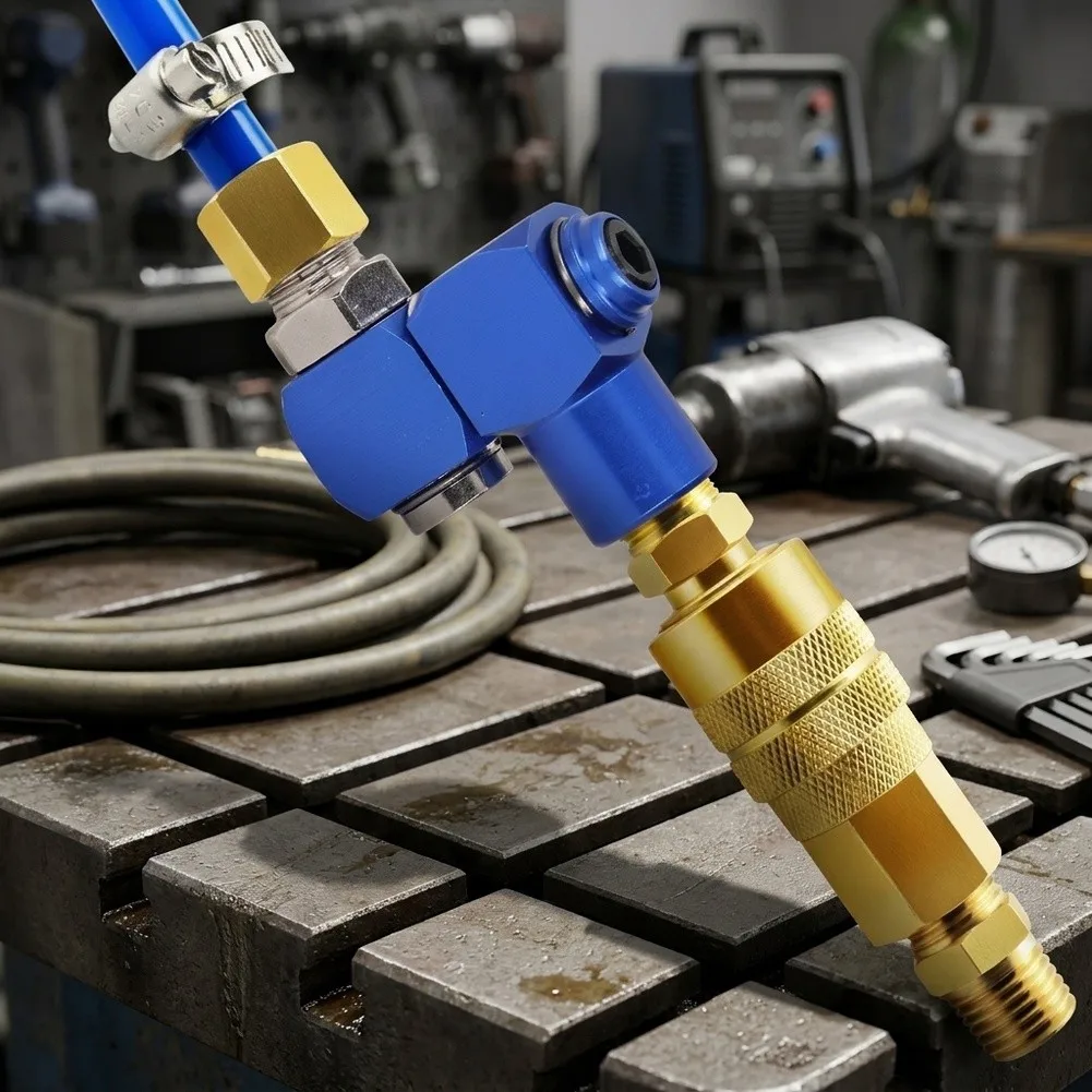 For Extreme Temperature Environments Air Tool Swivel Fitting Flexible Air Hose Joint Silver 150 Psi Pressure Rating