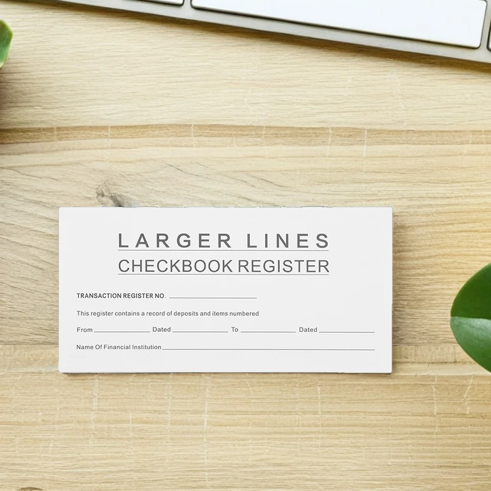 10 قطعة دفتر شيكات شخصي تسجيل دفتر الأستاذ الفارغ الإدارة المالية دفتر المحفظة المحمولة مجلد تتبع سهل #4