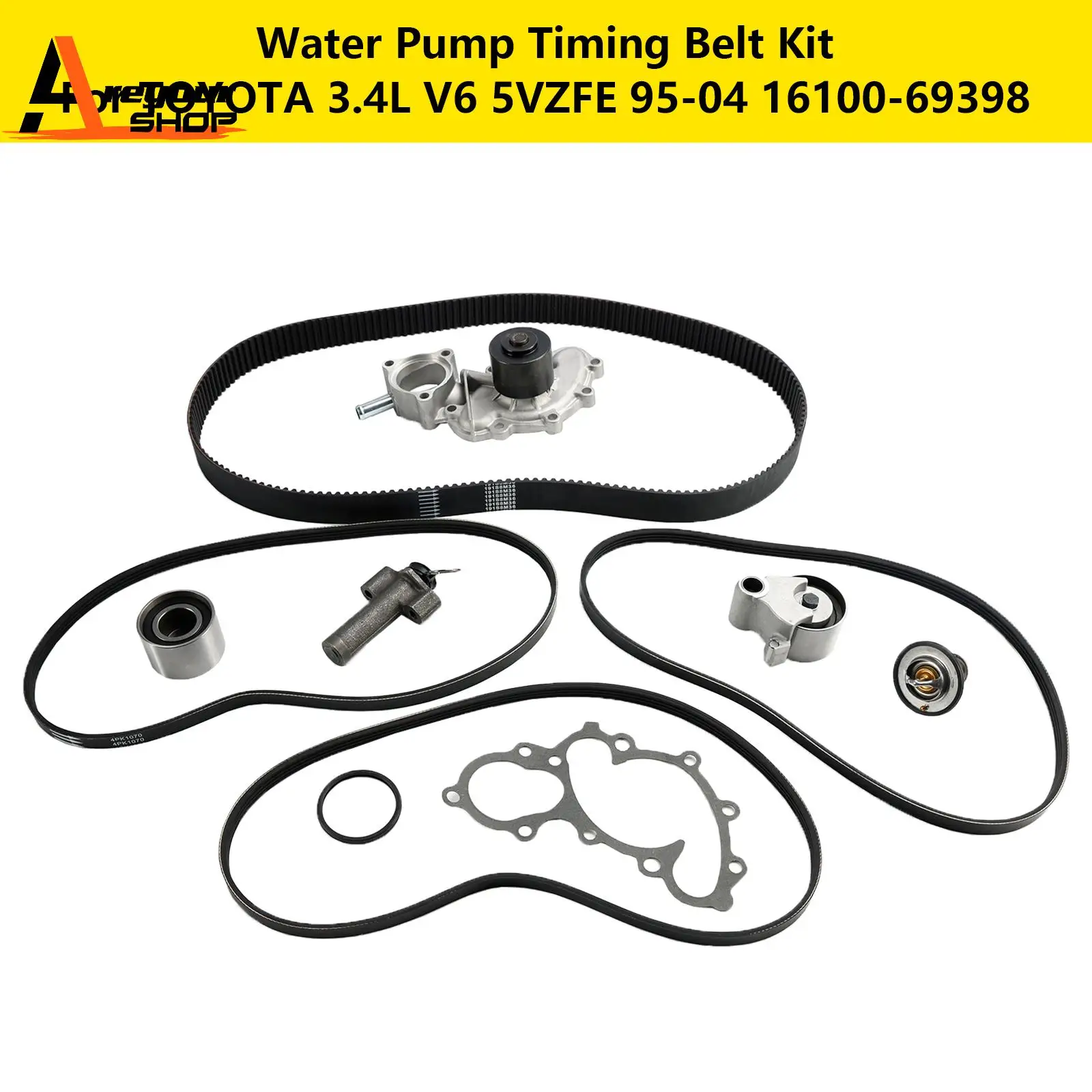 

Комплект ремня ГРМ водяного насоса для TOYOTA 3.4L V6 5VZFE 95-04 16100-69398