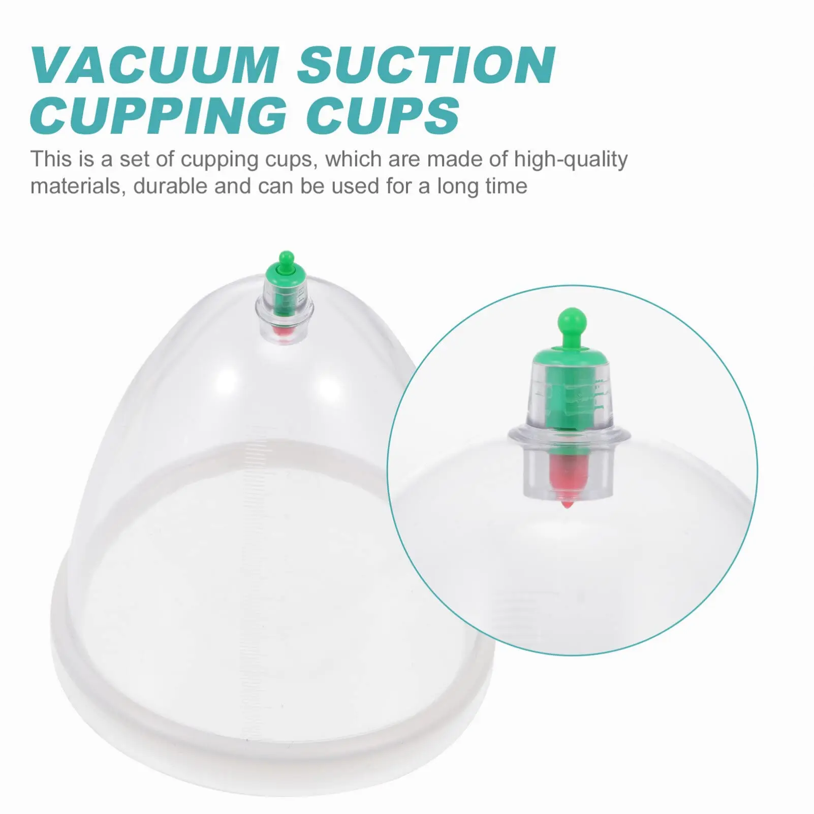 1 Set Breast Vacuum Cupping Professional Buttock Lift Body Massage Cupping Vacuum Cupping Machine Accessories for Women Ladies view 3