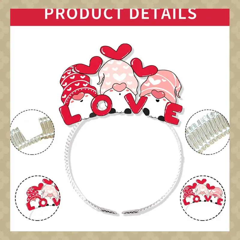 

AB45 12 шт., повязка на голову с сердечками и губами на День святого Валентина, обруч для волос «Любовь» на день Святого Валентина, вечеринка, фото