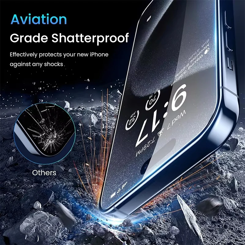 1-4Pcs Anti Spy Tempered Glass for iPhone 16 15 14 13 12 11 Pro Max Plus Privacy Screen Protector XR XS MAX Tempered Glass
