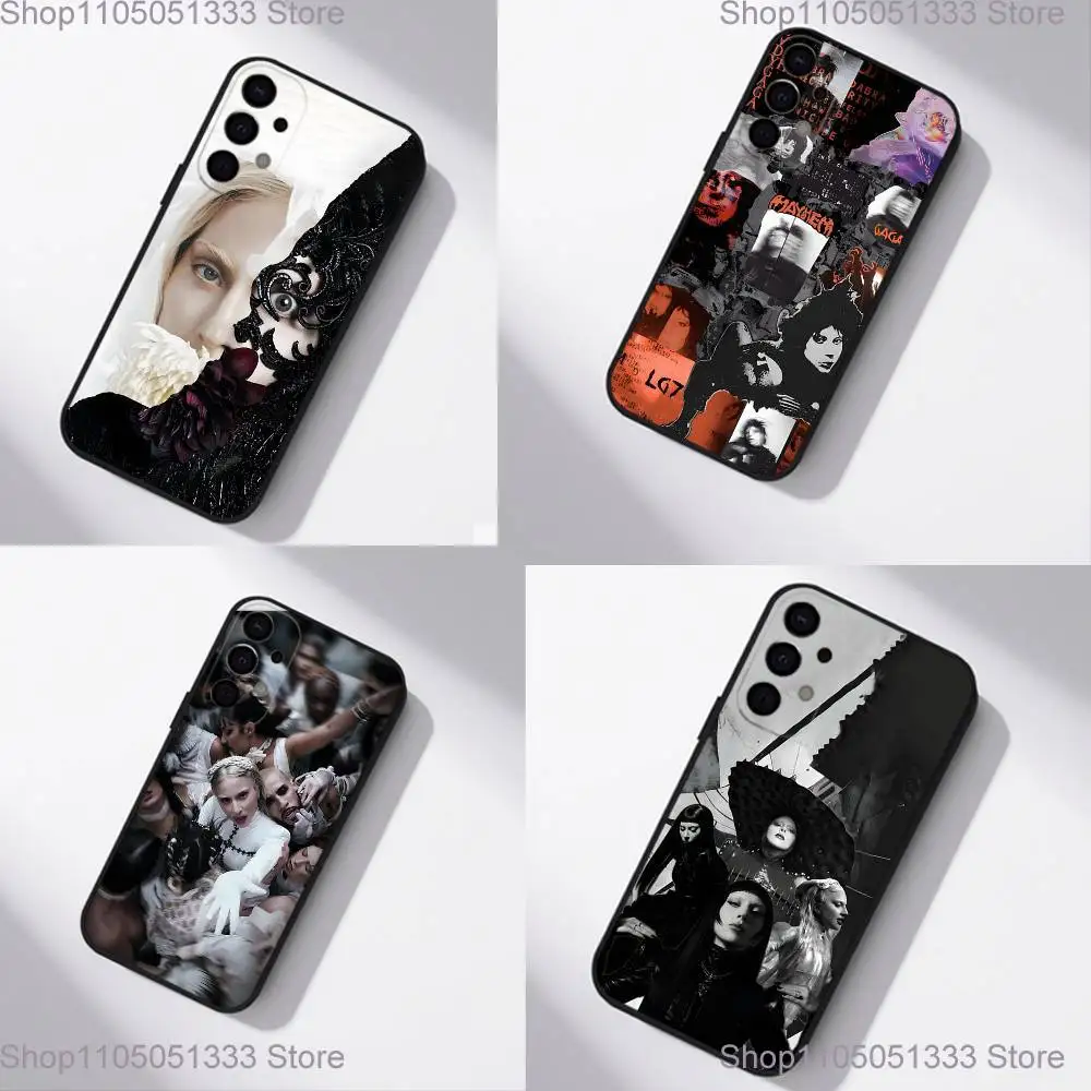

Singer L-Lady-GagaS Mayhem Phone Case For Samsung S25,S24,S21,S22,S23,S30,Ultra,S20,Plus,Fe,Lite,5G Black Cover
