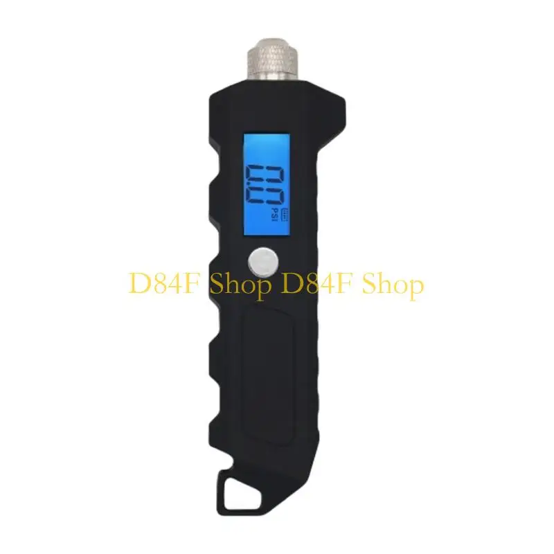 D84F Accurate Digital Tire Pressure Meter Long Rod Digital Tire Pressure Gauges for Truck Drives & Logistics Professional