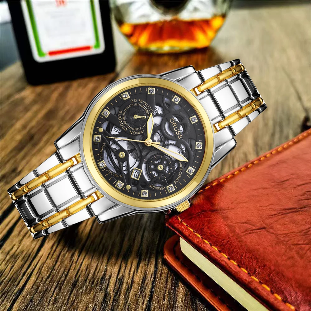 남성용 개성 있는 화려한 고급 분위기 클래스 트렌드 비즈니스 젠트리 패션, 모든 내구성 신사 남성 시계