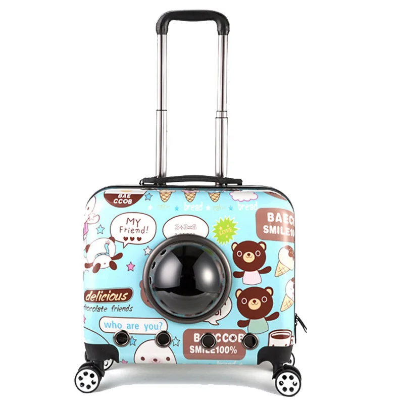 

Pet out convenient space trolley case 16 inch breathable pet trolley case pet bag