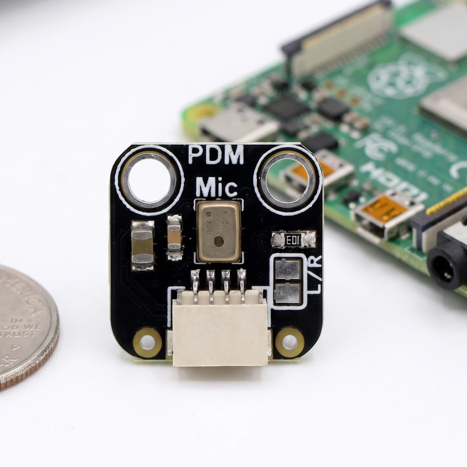 MRS149A Microphone Breakout Board with JST Connector 61dB SNR 1.6V-3.6V Low-Pass Mini Filter Module High Sensitivity Low Noise