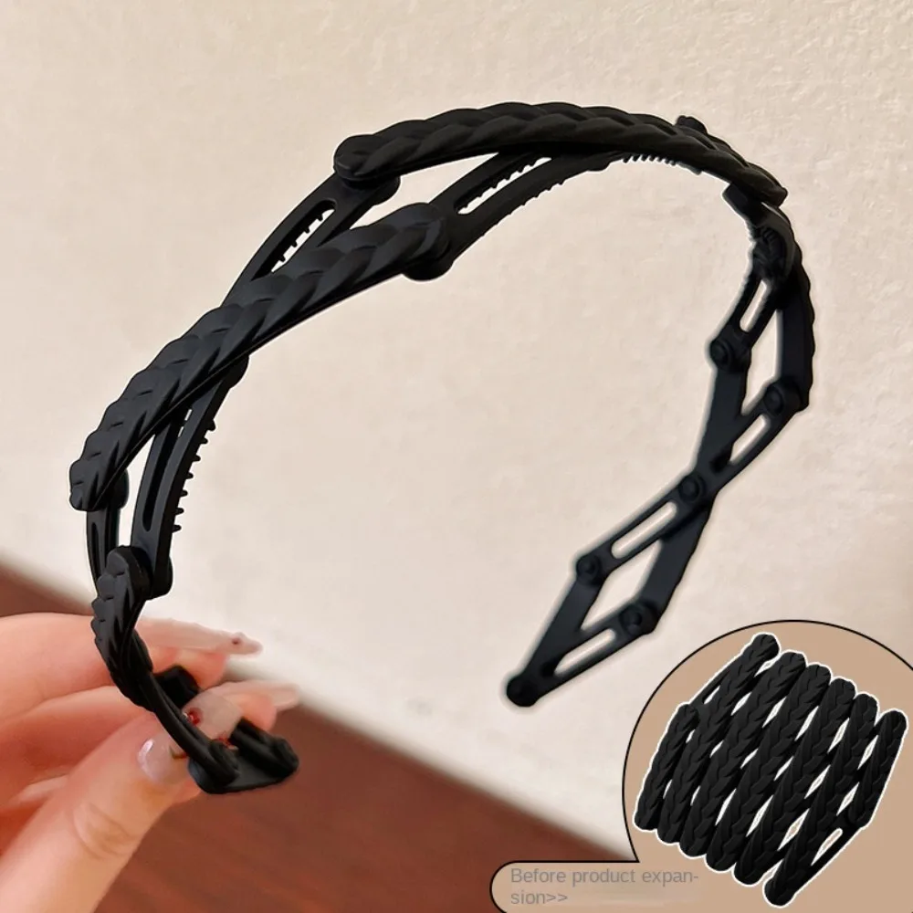 Versatile Rhinestone/Pearl Hair Hoop Hair Accessories Extendable Hairbands Styling Tools Headwear