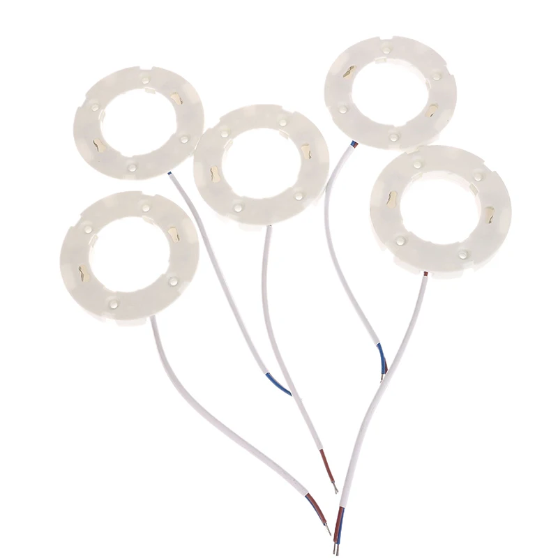 

5pcs GX53 Base Fitting For GX53 Lamps Fly Leads For LED And CFL GX53 Light Bulb Fitting Ceiling Wall Lamp Holder