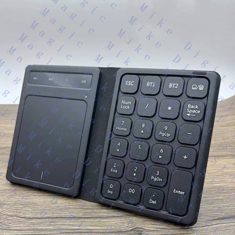 UU Teclado numérico inalámbrico plegable Bluetooth Laptop Multi-Gesture Touchpad Mouse