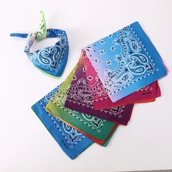 100% Cotton Bandana Square Scarf Women Hip-Pop Print Small Neck Wrist Wrap Lady Hair Band Kerchief Female Bandana Headband