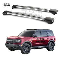 2Pcs Roof bars For Ford bronco sport  2021+ Aluminum Alloy Side Bars Cross Rails Roof Rack Luggage LOAD 200KG Vehicle