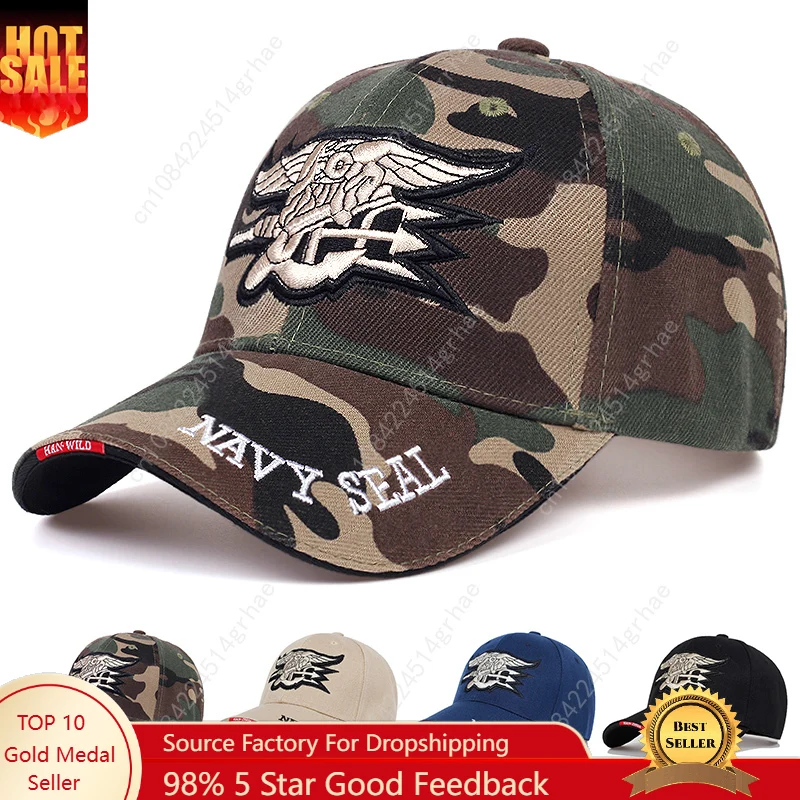 

Unisex Seal Assault Team Embroidery Baseball Caps Spring and Autumn Outdoor Adjustable Casual Hats Sunscreen Hat