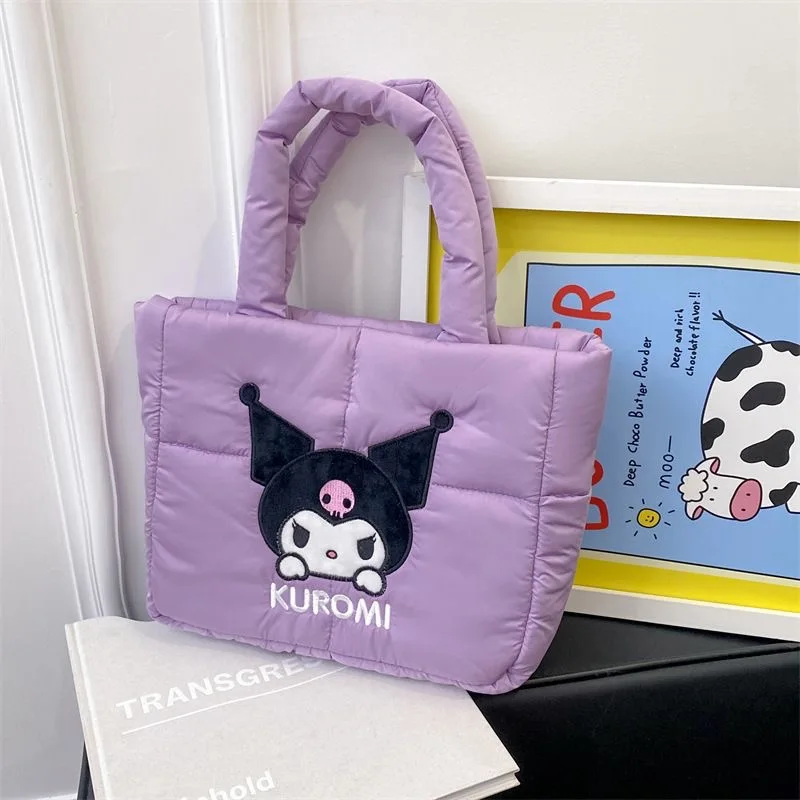 

Сумка-пуховик с вышивкой Sanrio Kuromi My Melody Cinnamoroll в подарок