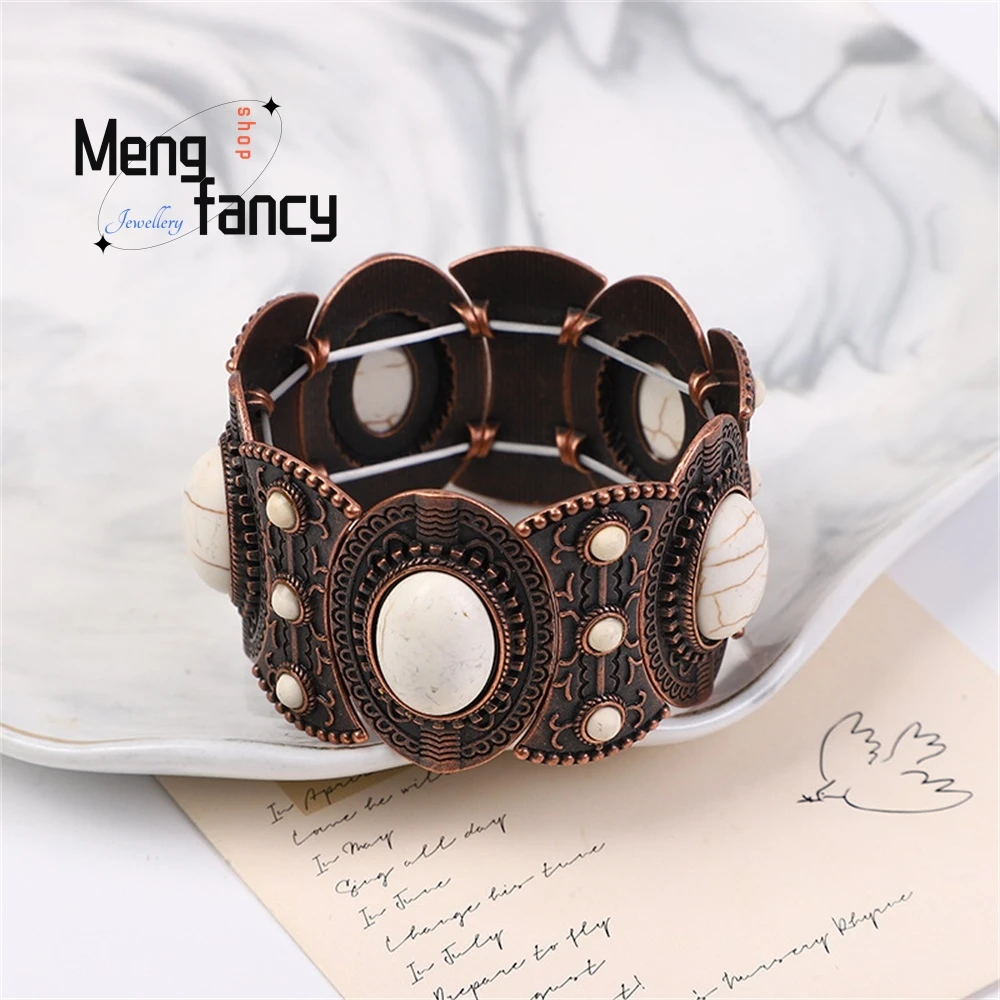 

Retro Turquoise Jewelry Bohemian Ethnic Style Jewelry Bracelet Elegant Fashion Jewelry Best Selling Handicraft Exquisite Elegant