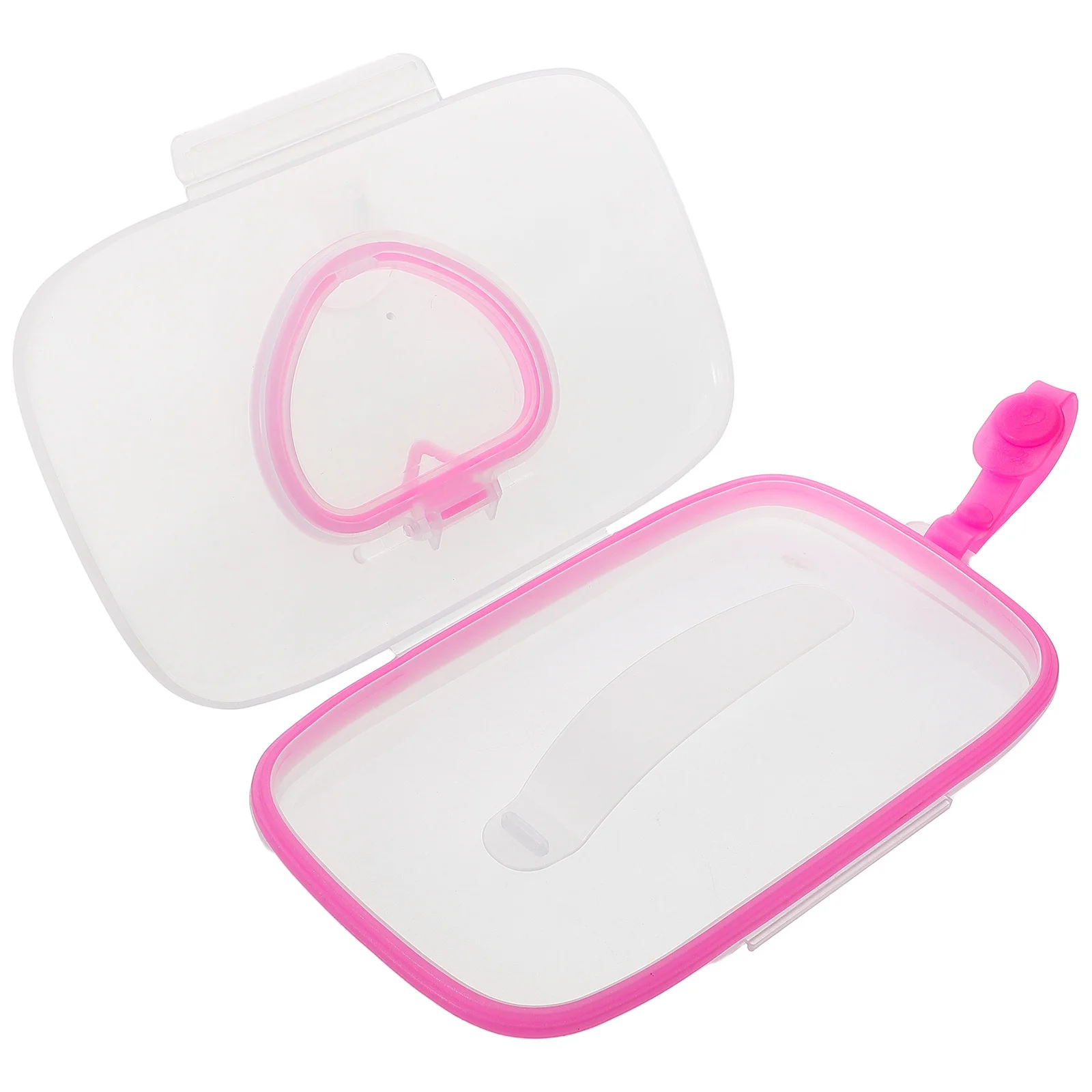Heart Shaped Baby Wipes Container Portable Refillable Wipe Dispenser for on The Go Parents Compact Travel Essential Hand Mouth