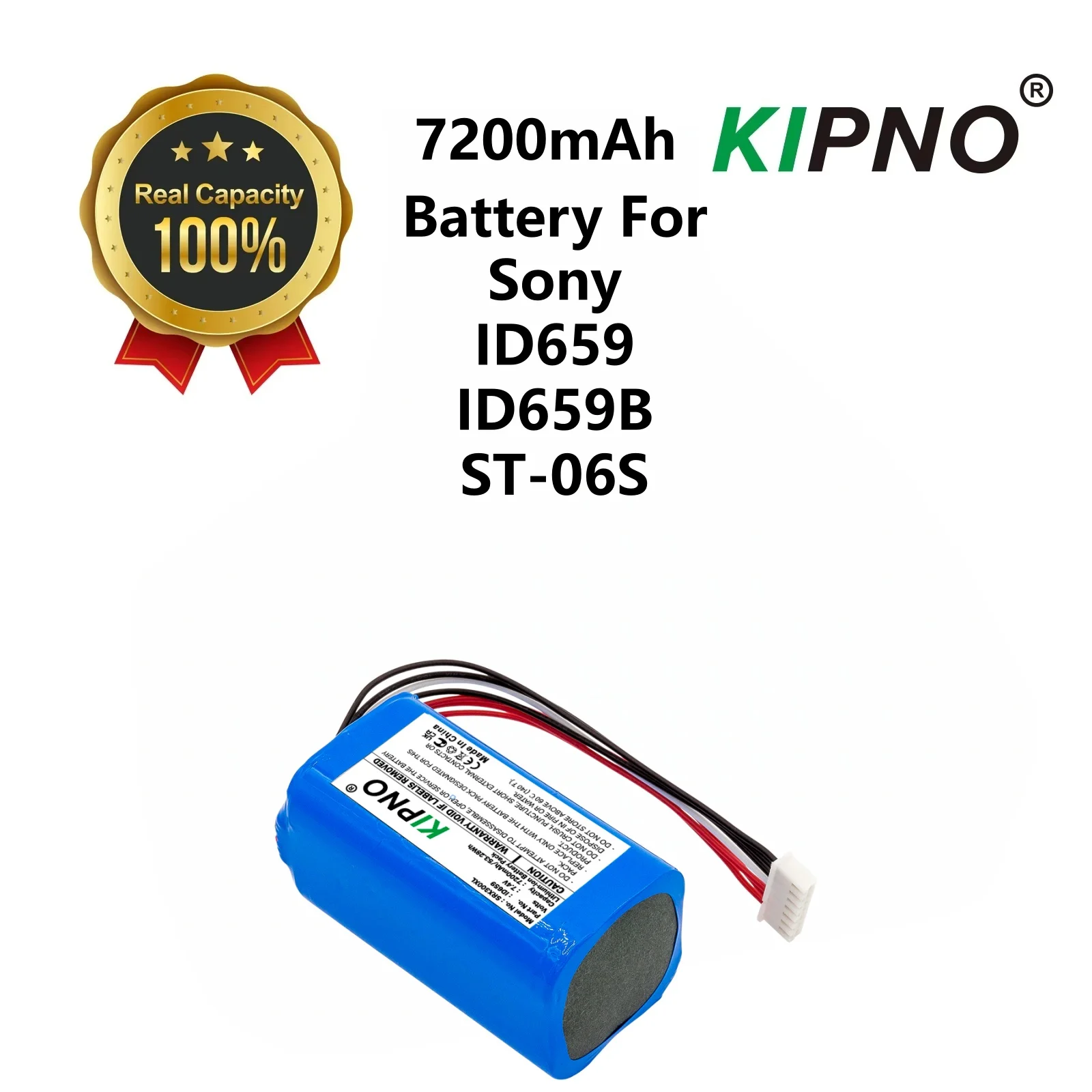 2025 KIPNO 7200mAh Speaker Battery ID659  ID659B  ST-06S For Sony SRS-X30  SRS-XB3  SRS-XB30  SRS-XB43