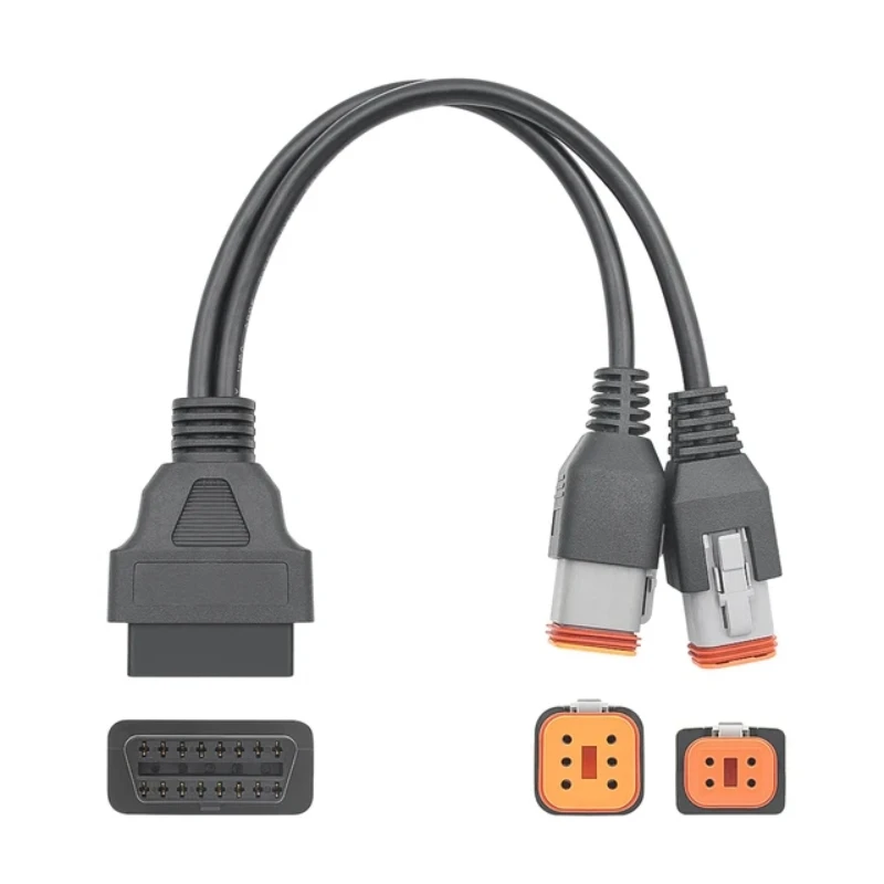 Cable adaptador de escáner de diagnóstico OBD2 para motocicleta Harley Davidson, 2 en 1, 6 pines, 4 pines, venta directa