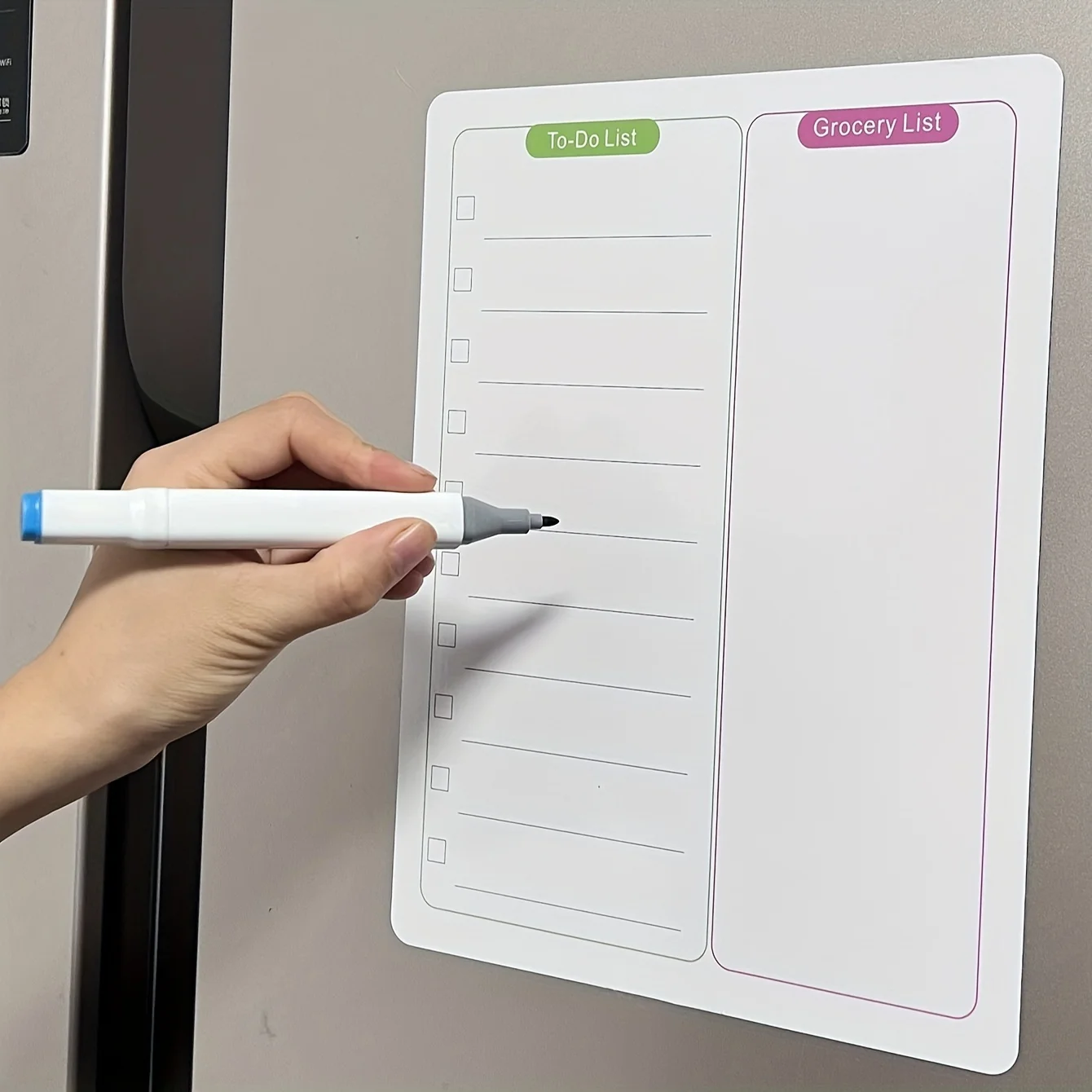 1 Refrigerator Sticker, Message Board, Erasable Memo Reminder Board, Magnetic Suction Sticker, Convenience Sticker, Note Taking Sticker