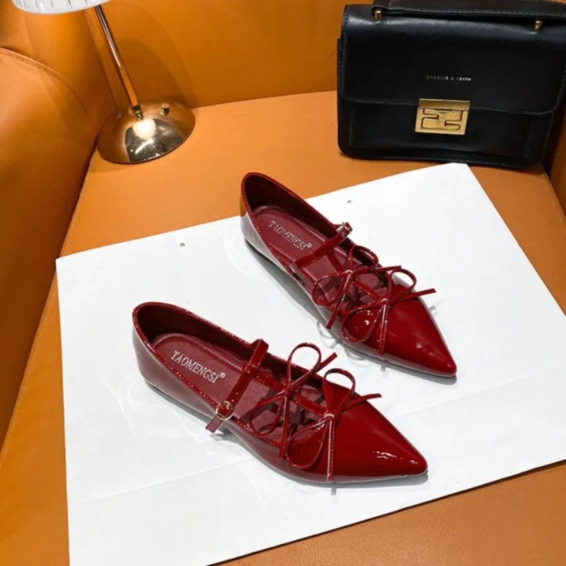 

New Women's Mary Jane Shoes Exquisite Patent Leather Casual Shoes for Woman French Retro Flat Shoe Designer Shoes Zapatos Mujer