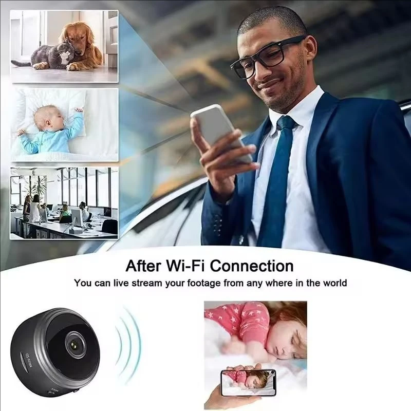 A9 Wifi Mini Camera 1080P Security Monitoring Wireless Remote Night Vision Video Surveillance Smart Home Mini DV Cam HD Camera