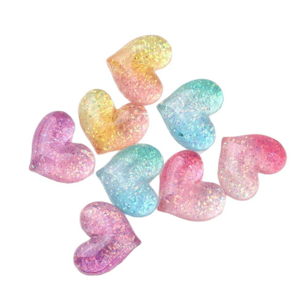 10PCS Gradient Shell Series Miniature Flat Back Resin Cabochons For Hairpin Scrapbooking DIY Home Decor Craft Accessories